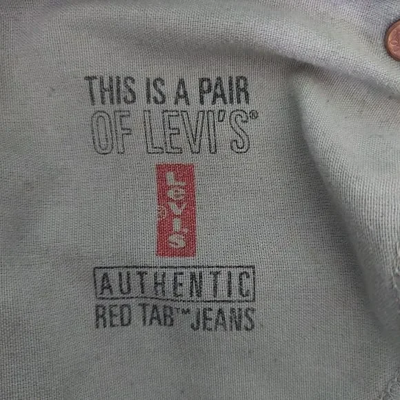 Levi’s Red Tab 550 Relaxed Fit Denim Jeans Men's 30x32.5 Black - Picture 7 of 7